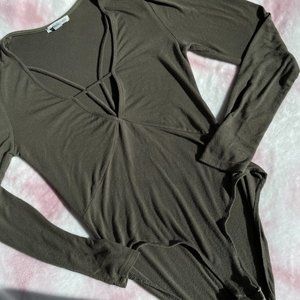 Charlotte Russe Long Sleeve Body Suit